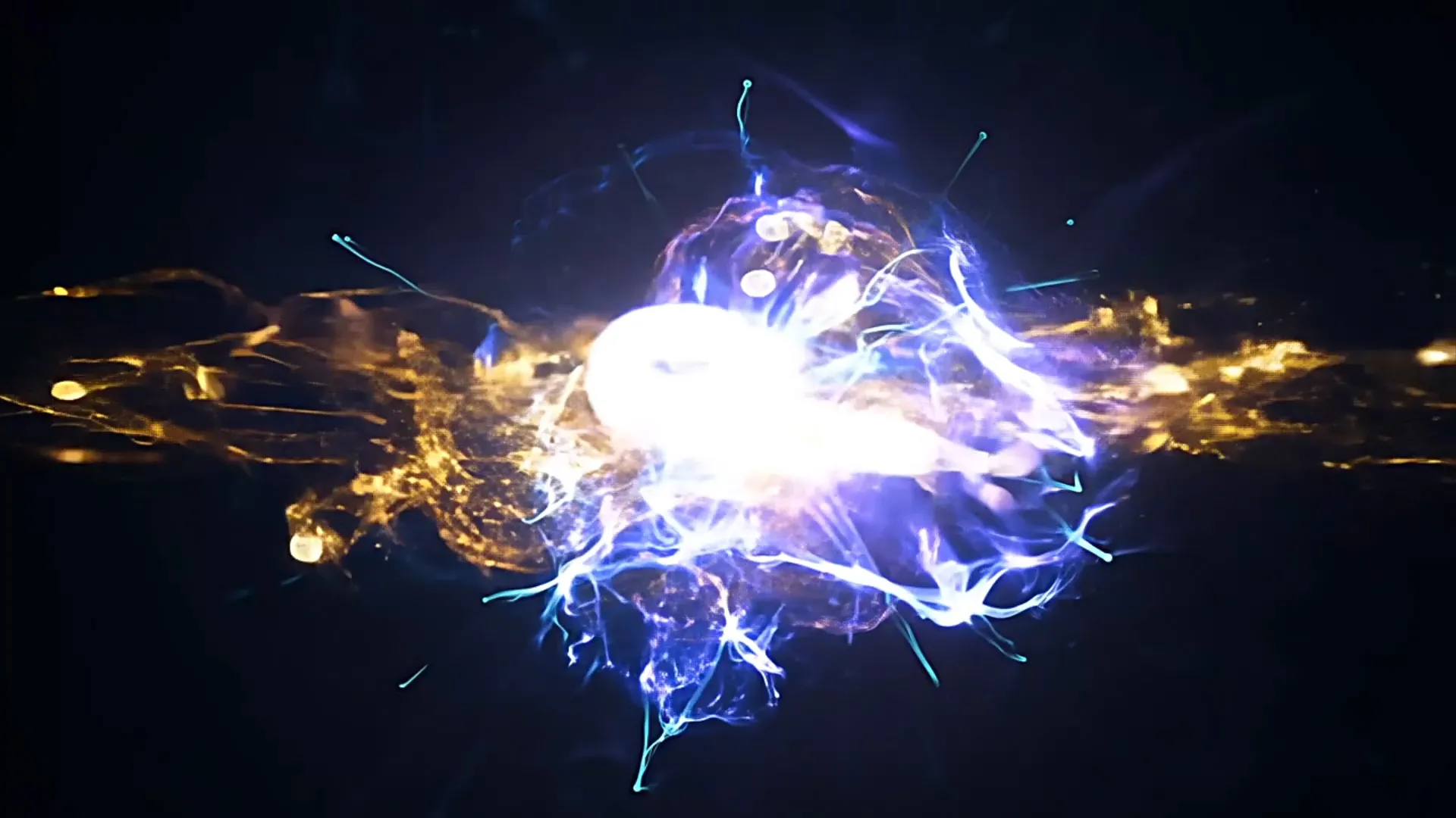 Electric Energy Burst Overlay for Futuristic Logo Animation